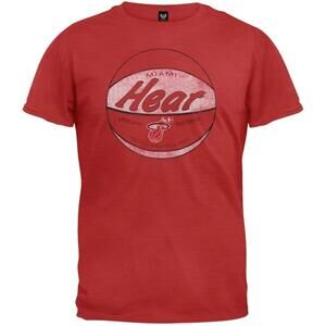 Miami Heat Logo Scrum Premium Adult Mens T Shirt